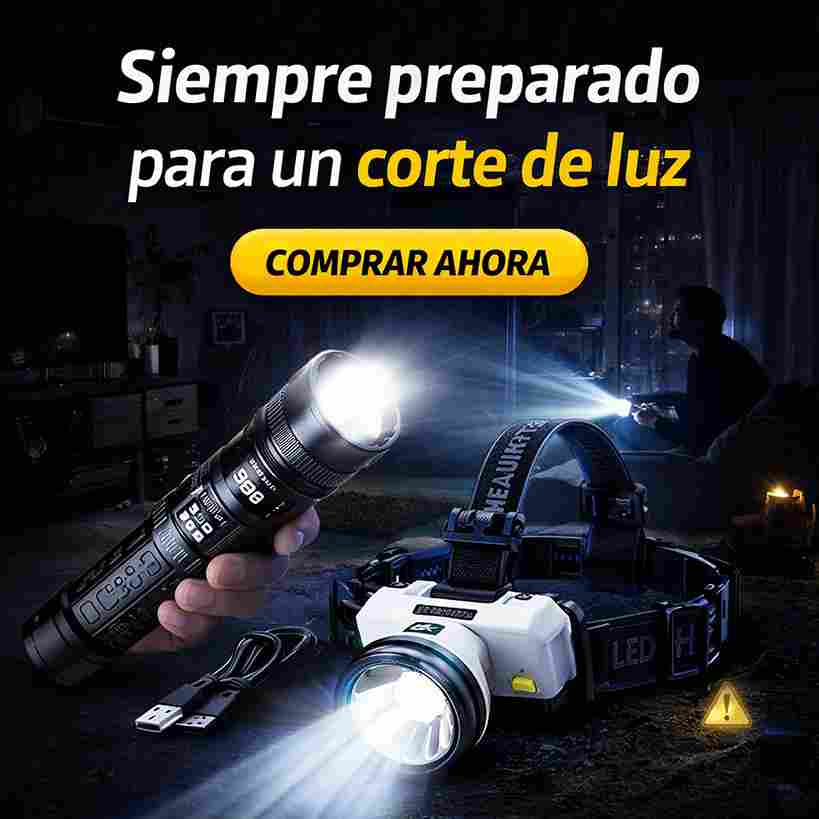 Combo Linternas Potencia Total™ – Largo Alcance + Vincha Recargable