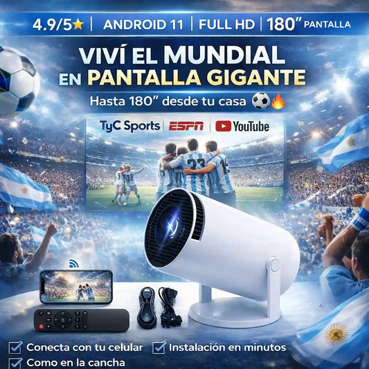 StadiumView™ 180° Projector  Turn your home into a stadium in seconds